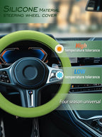 GripX™ Universal Soft Silicone Steering Wheel Cover
